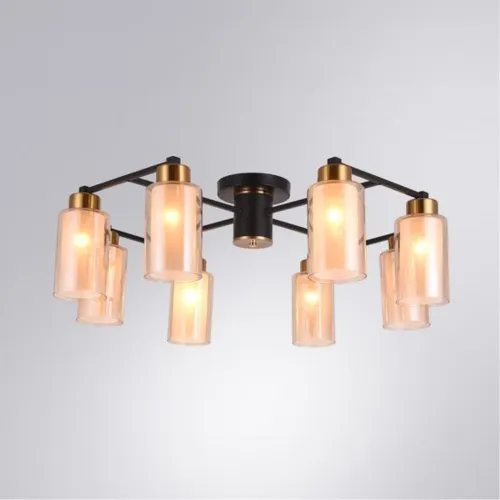 Потолочная люстра Arte Lamp Leo A7027PL-8BK  фото 2